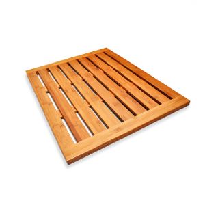 Estora de dutxa de bambú i sòl de bambú anti-lliscament