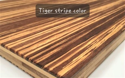 Panells de teixit de bambú de 40 mm de gruix per al color tigre