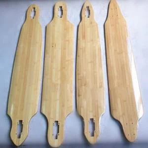 Cobertes de Monopatí de bambú en blanc